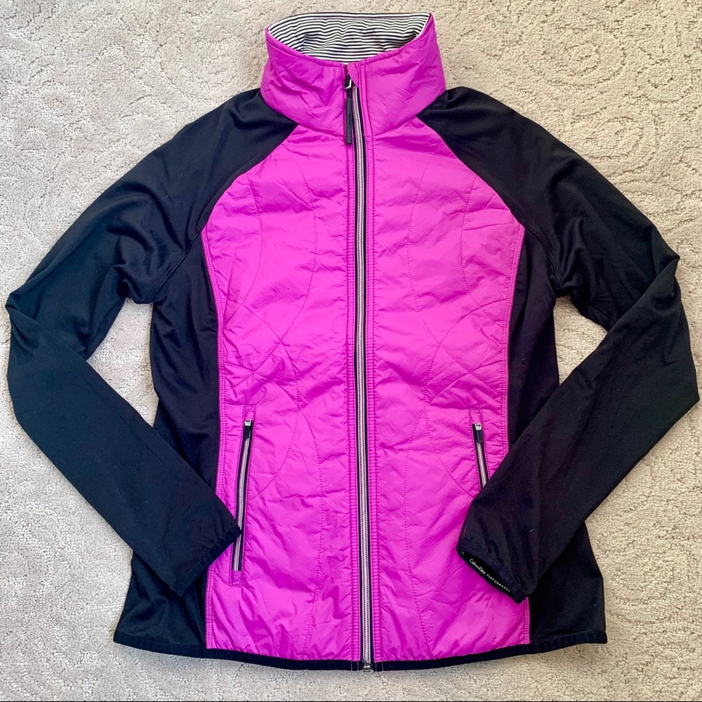 CALVIN KLEIN Zip Up Workout Jacket, Pink, Small